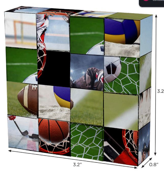 Sports Puzzle 16 pc Click Blocks