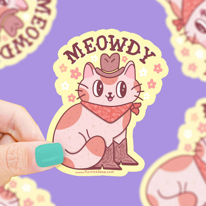 Meowdy Cat Sticker