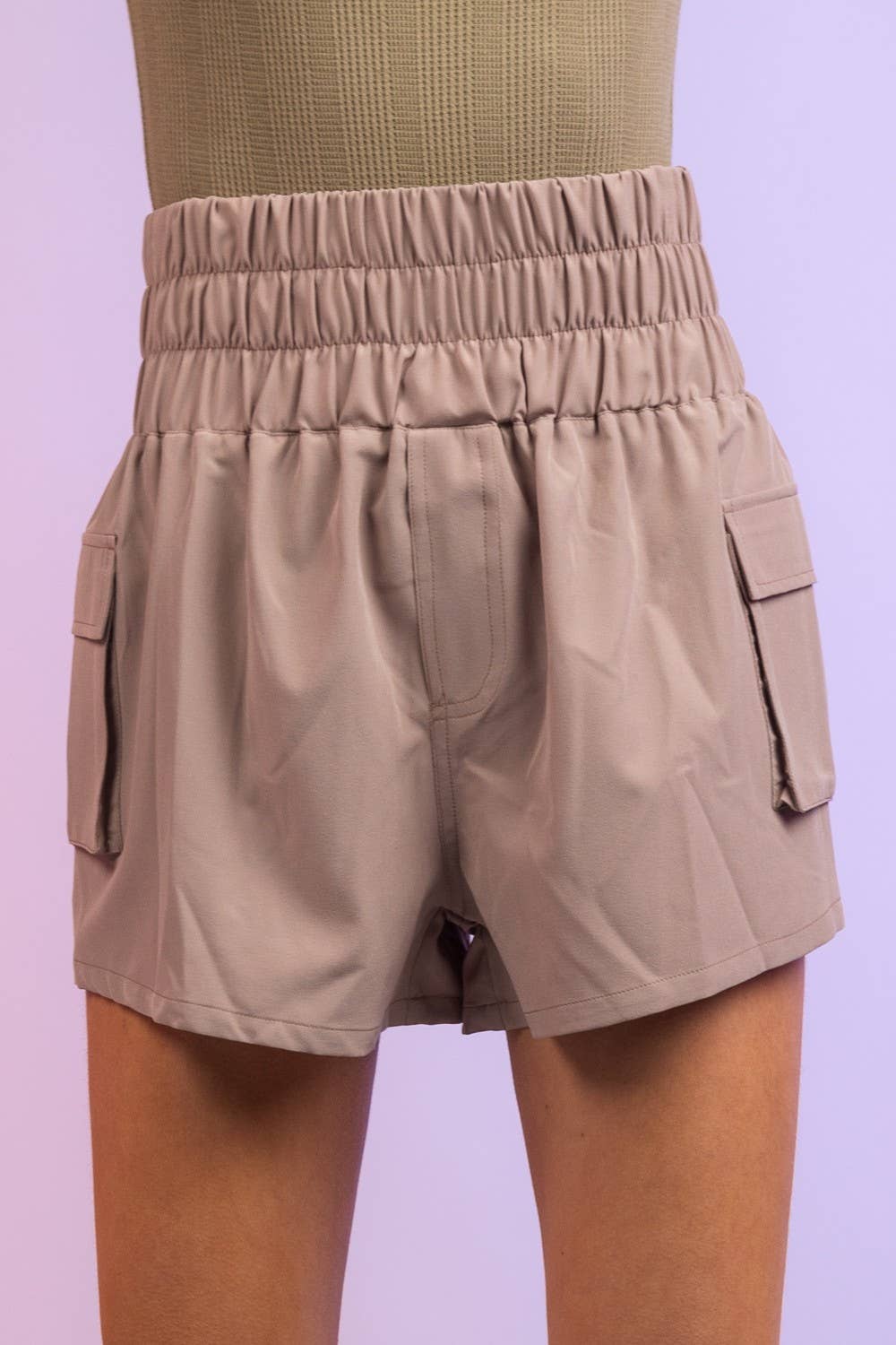 Hi-Waisted Active Shorts