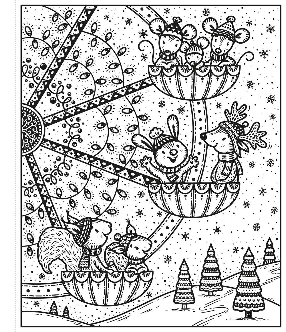 Enchanted Christmas Magic Painting Book