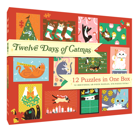 Twelve Days of Catmas: Twelve Puzzles in One Box