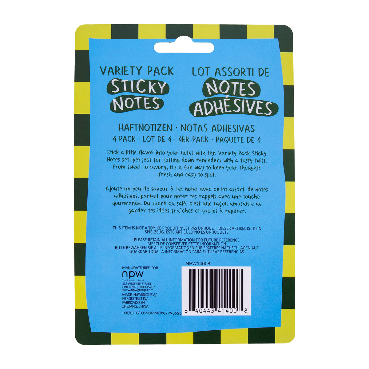 Snack Pack Sticky Notes