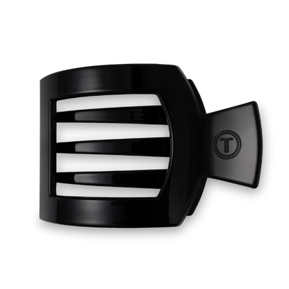 Square Flat Hair Clip | Jet Black