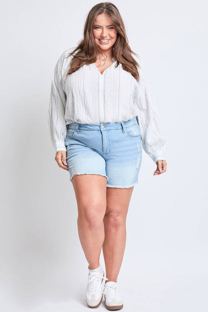 PL Frayed Hem Shorts