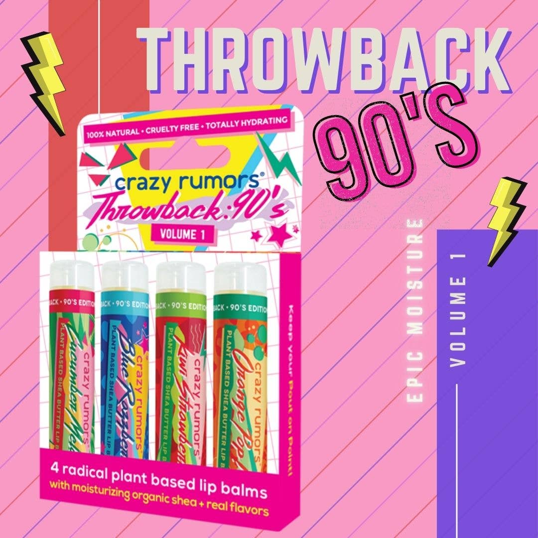 Throwback: 90's Mix - 4 Pack Lip Balm Gift Set