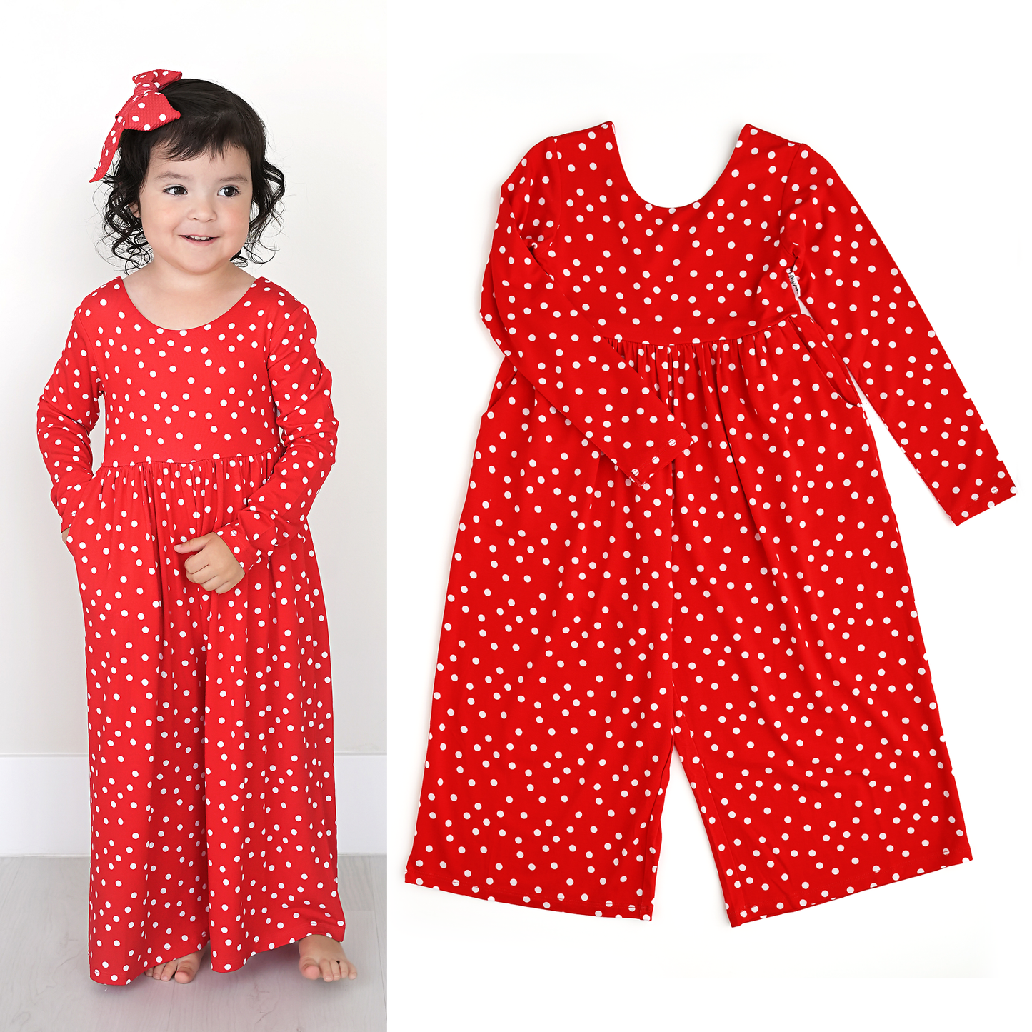 Ruby Dot Romper