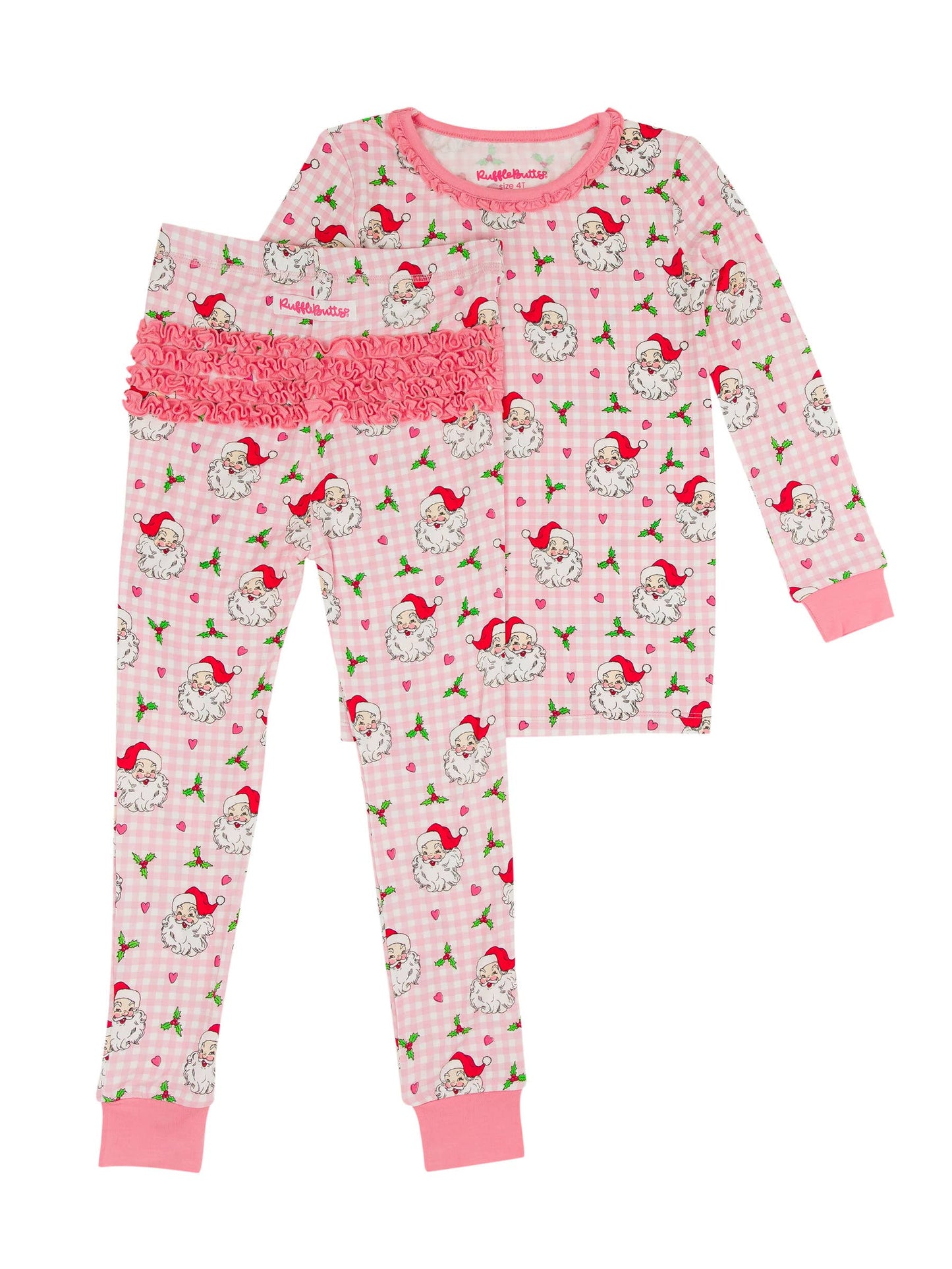 Dear Santa Bamboo Ruffle Pajama Set