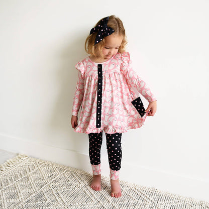 Glinda Ghosts & Raya Dot Peplum Set