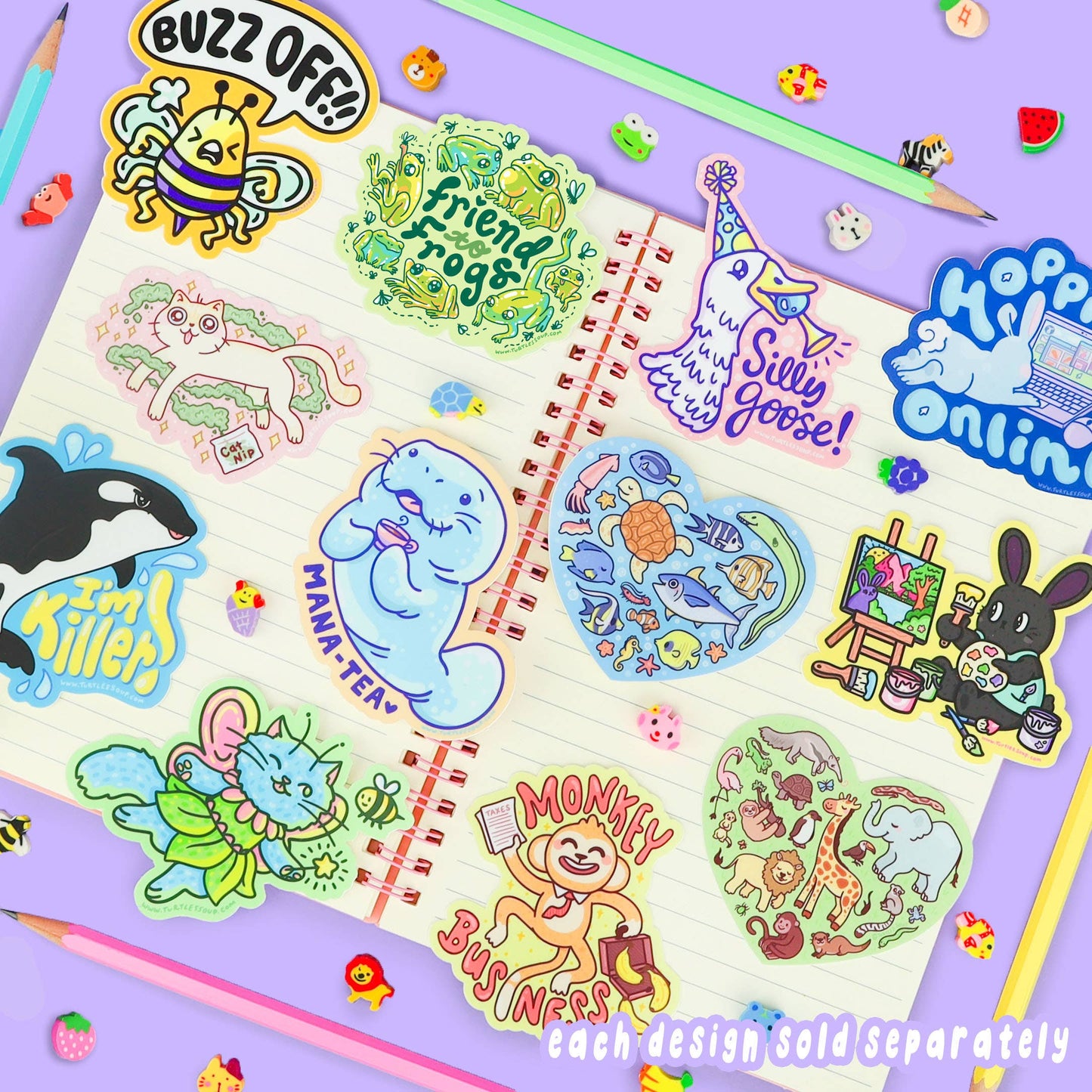 Silly Goose Party Clown Sticker