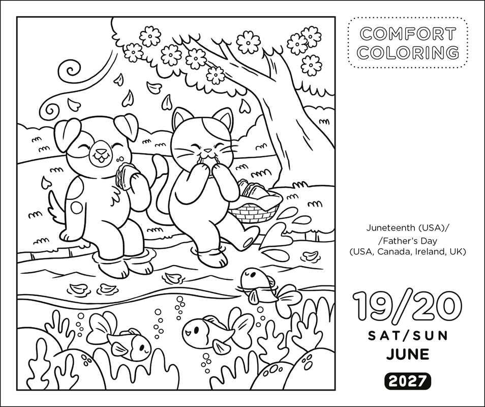 Comfort Coloring 2027 Day-to-Day Calendar by Andrews McMeel Publishing