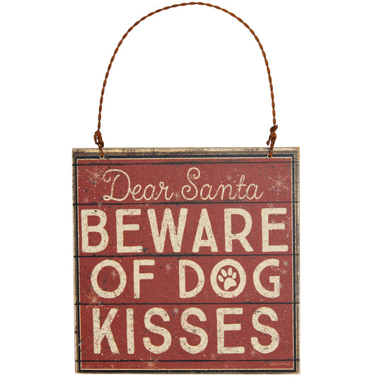 Dog Kisses Ornament