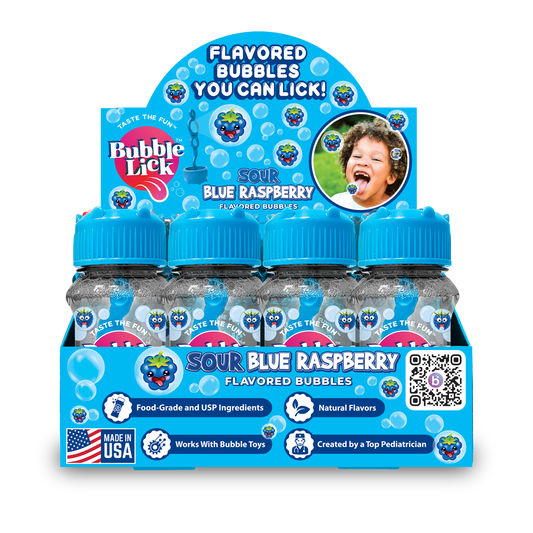 Sour Blue Raspberry BubbleLick Bubbles