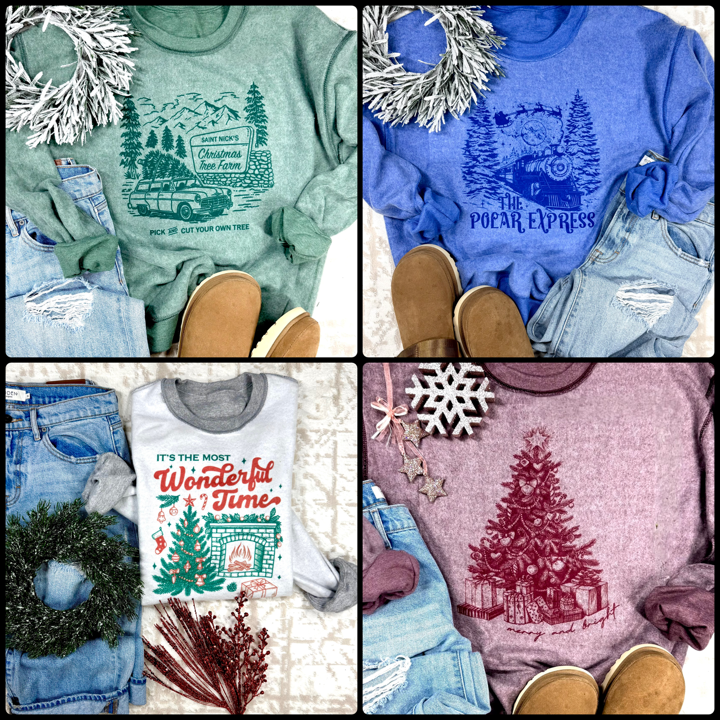 Inside out Christmas Sweatshirts