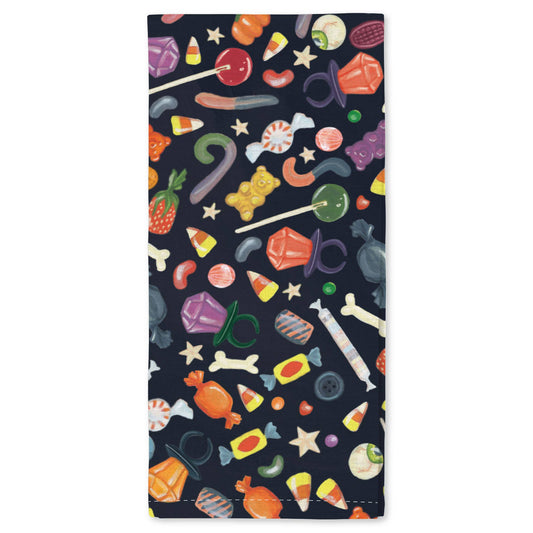 Spooky Sweets Halloween Candy Kitchen Tea Towel