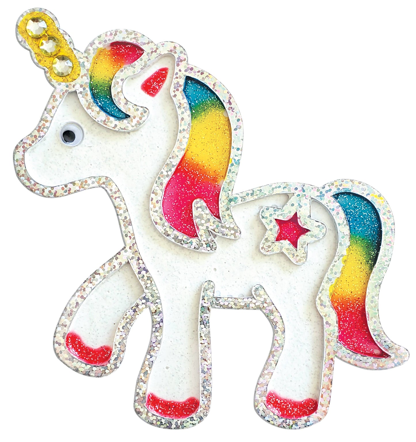 Rainbow Sprinkles Easy Sparkle Window Art Craft Kit