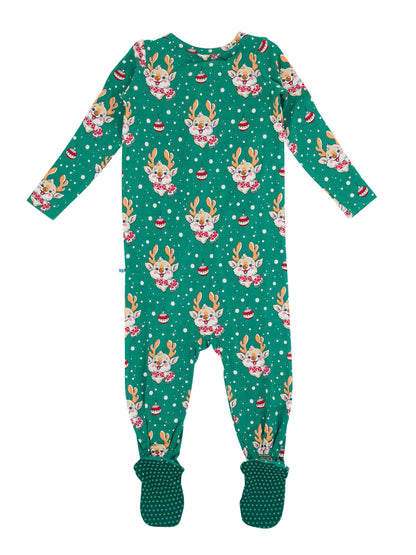 Reindeer Cheer Bamboo Footed Pajama