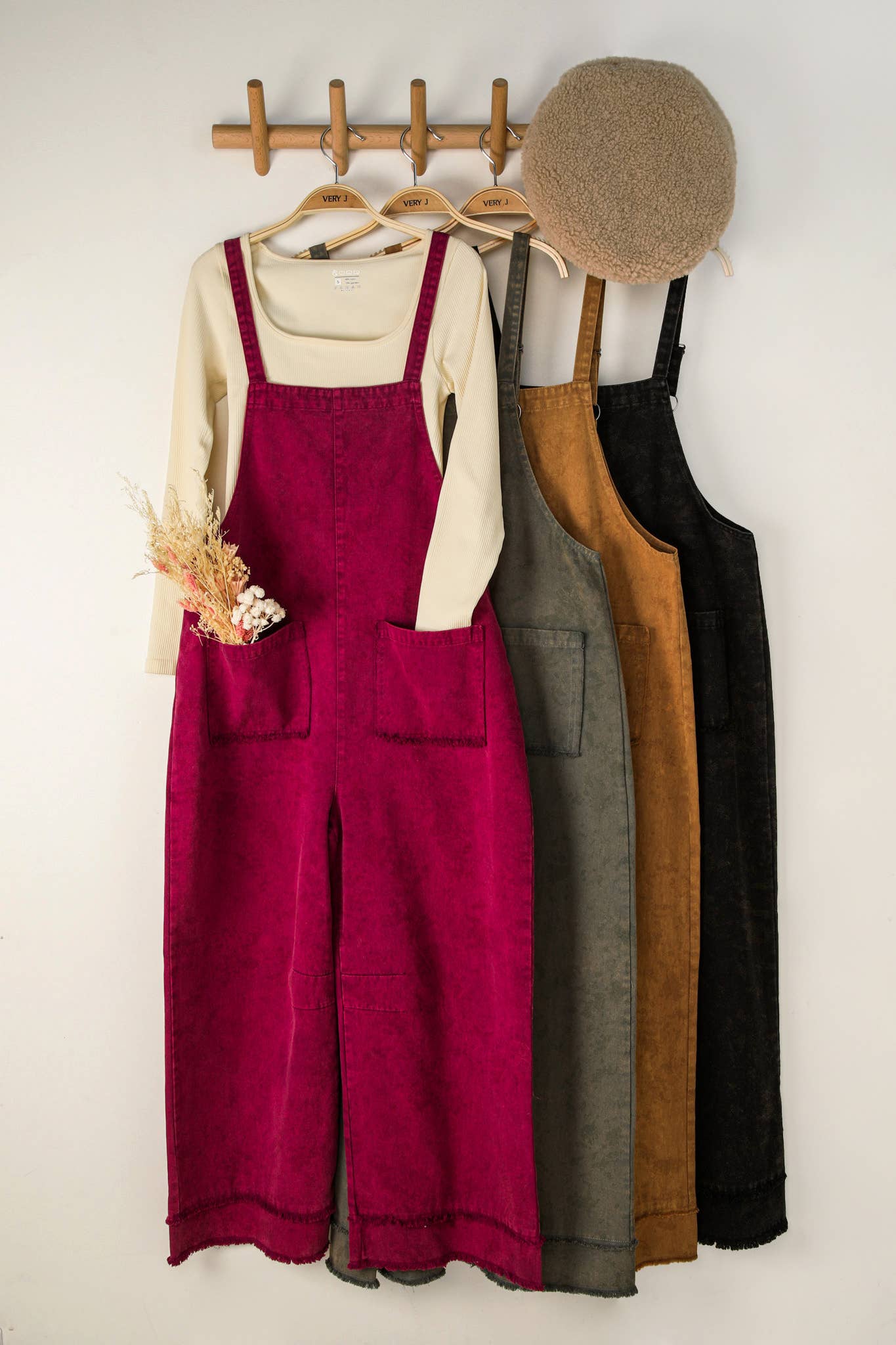 Twill Solid Overall Jumpsuit