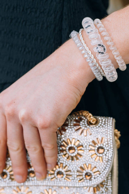 Large Spiral Hair Coils | Silver Slay Hair Ties