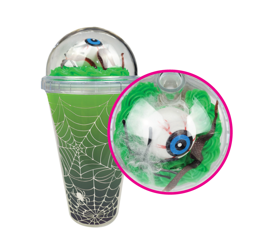 Glow in the Dark Halloween Tumbler - Spider Web