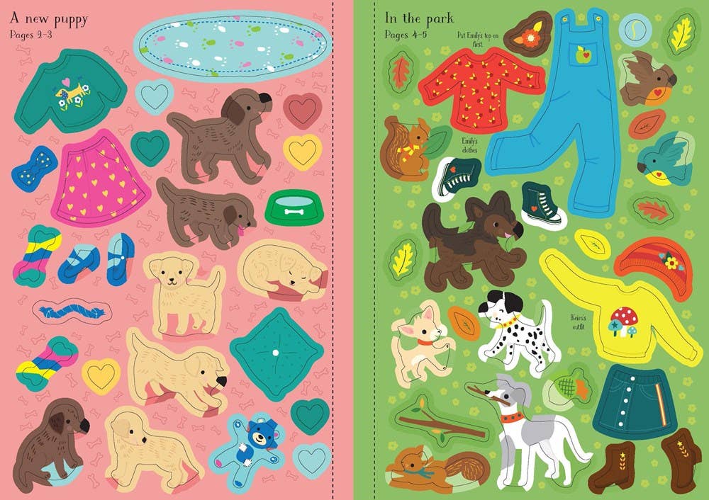 Puppies Little Sticker Dolly Dressing