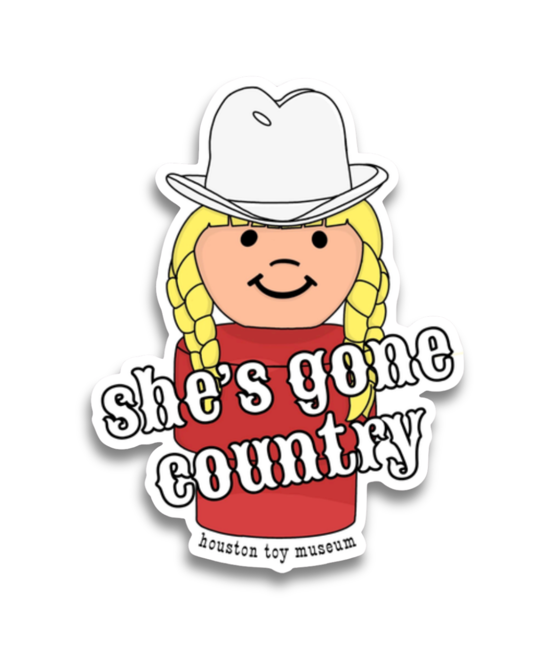 "She's Gone Country" Little People Sticker