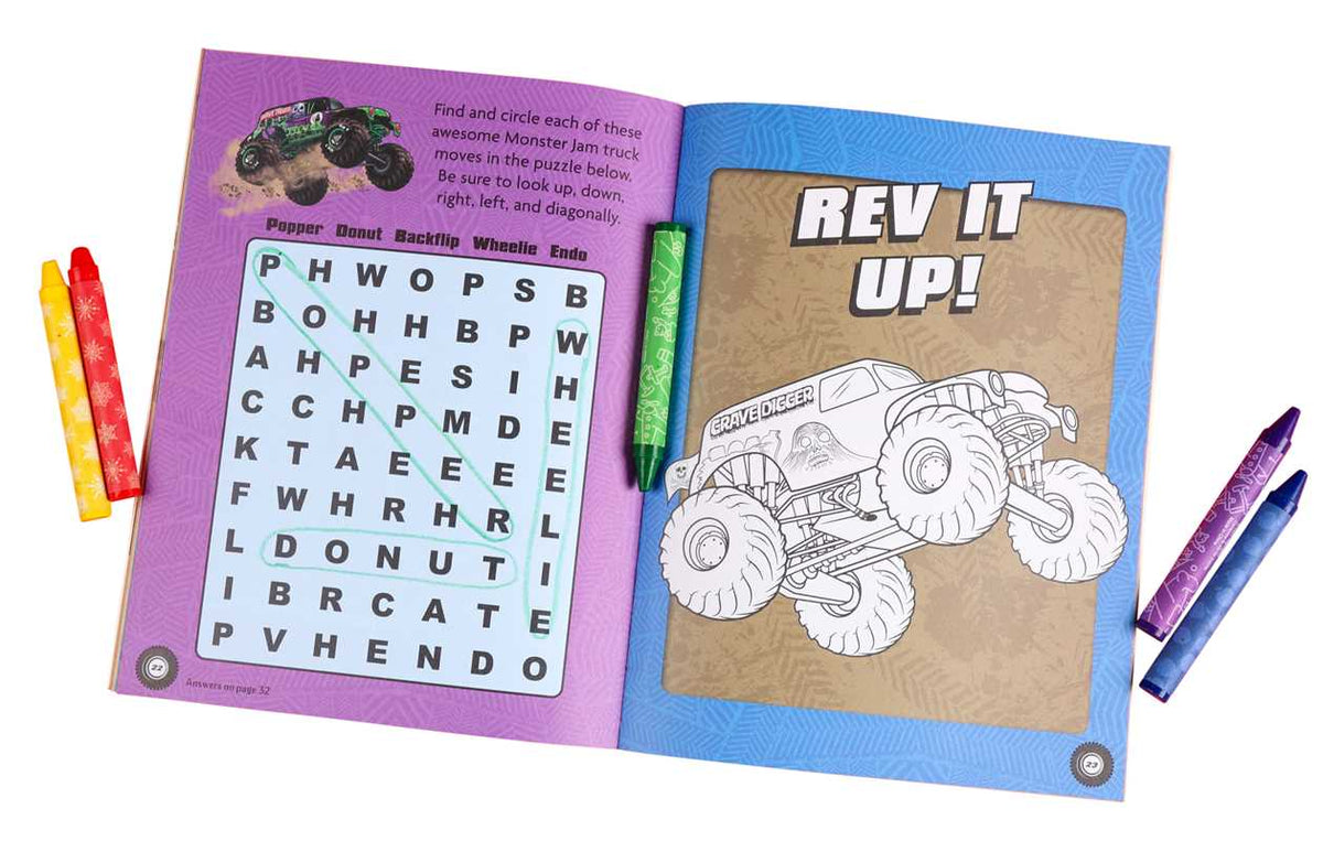 Monster Jam Magnetic Play Set