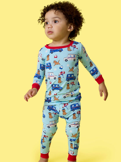 Postal Pups Mail 2 pc PJ Set