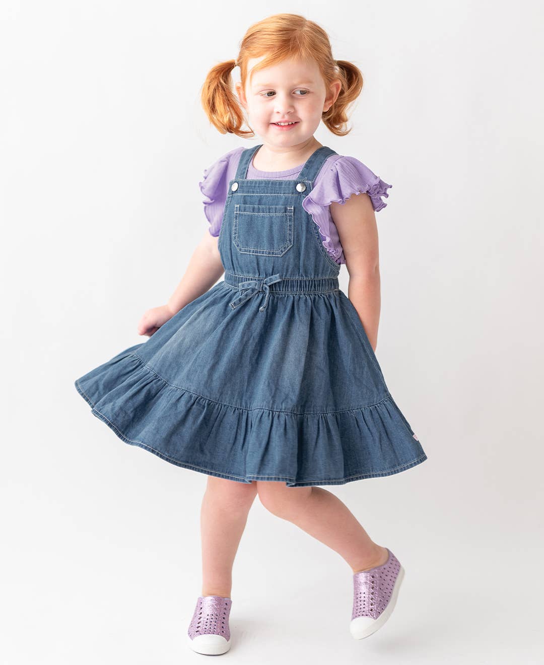 Denim Overall Jumper Dress