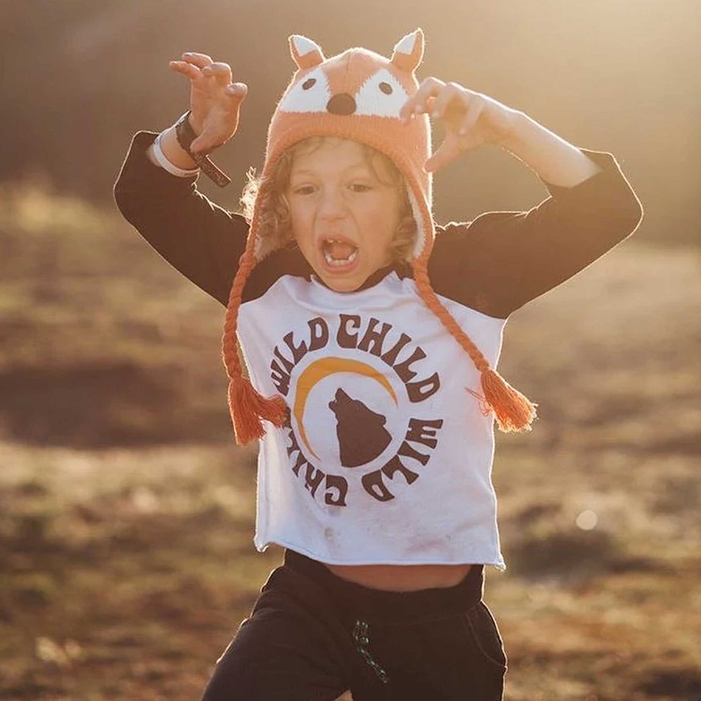 Wild Child Kids Baseball Tee