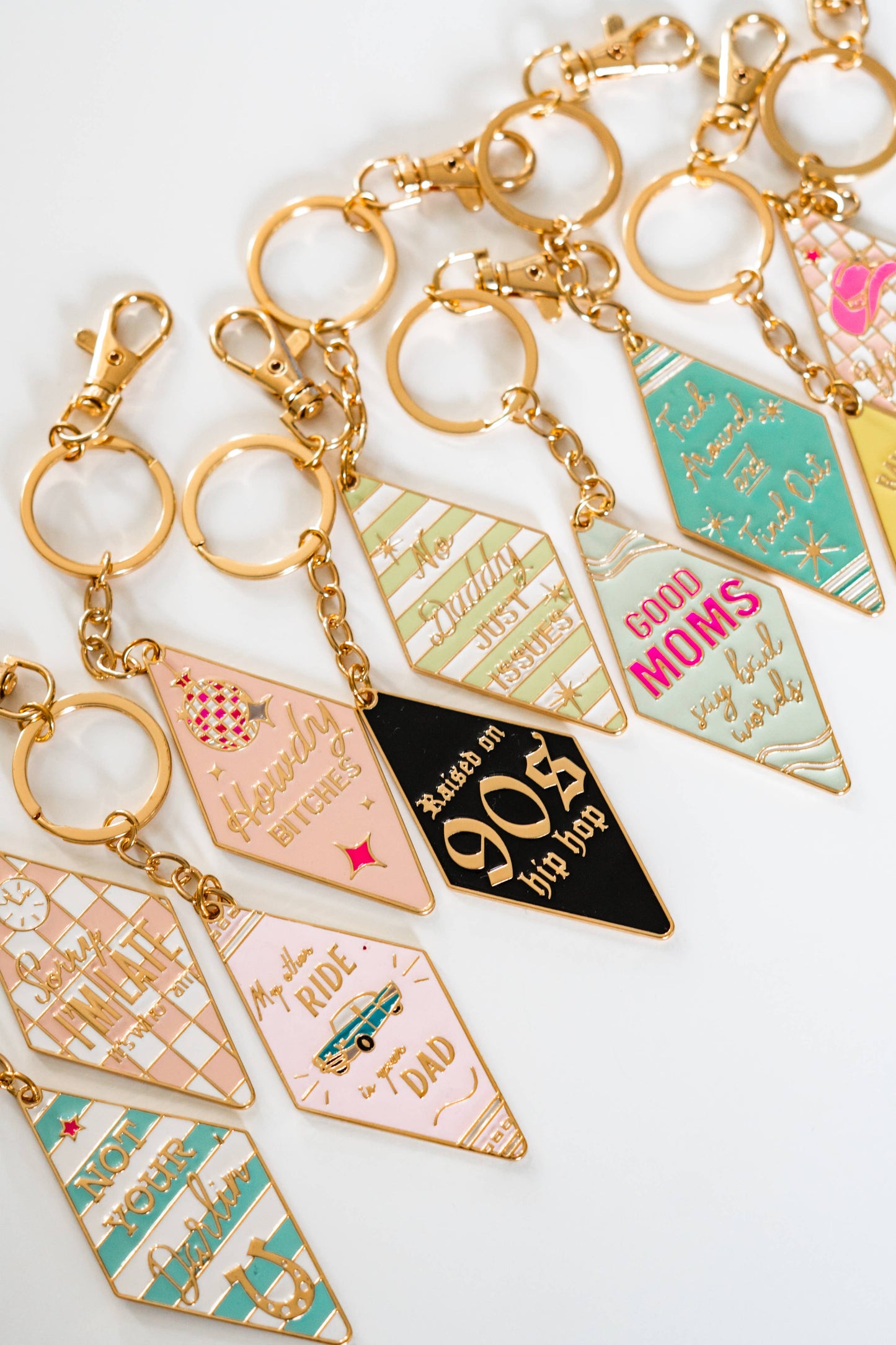 Motel Enamel Keychain