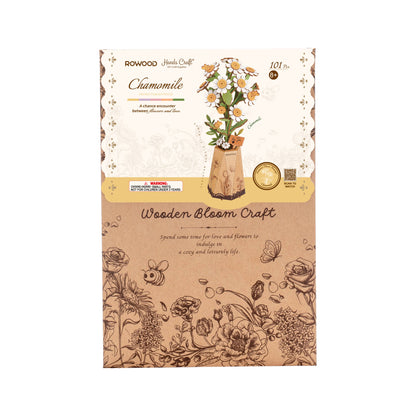 Chamomile 3D Wooden Flower Puzzle