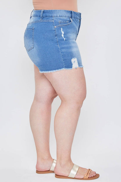 PL Frayed Hem Shorts