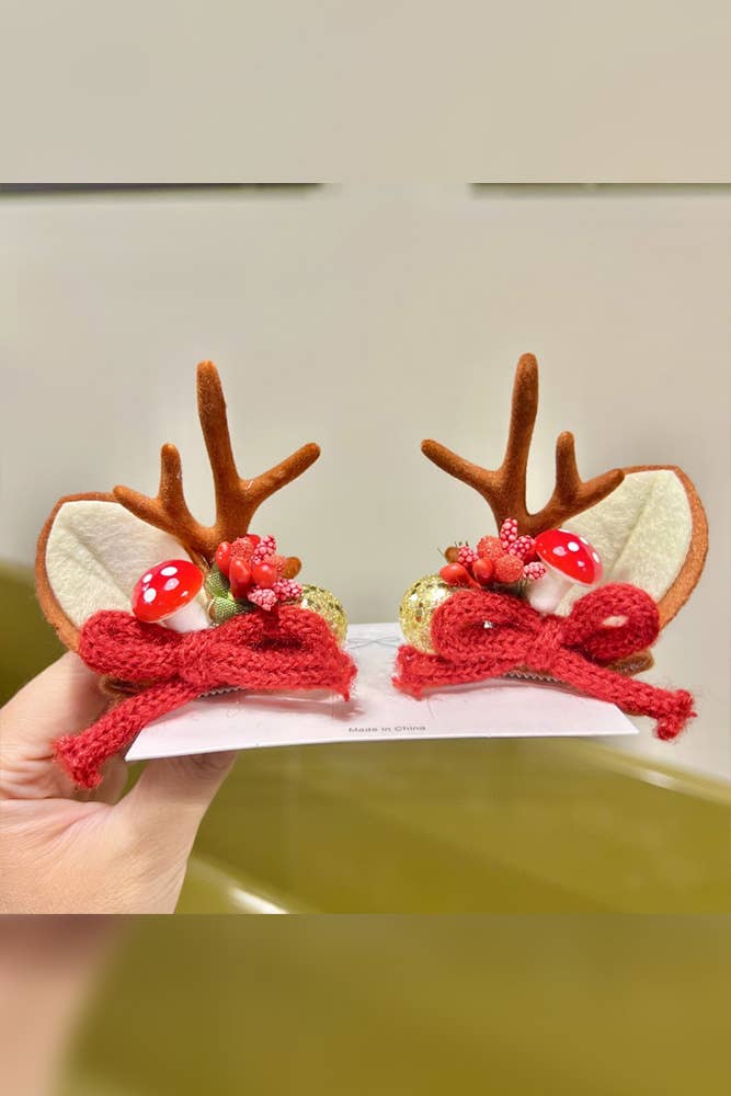 Christmas Reindeer Hair Clip