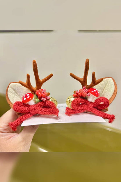 Christmas Reindeer Hair Clip