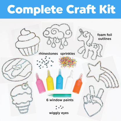 Rainbow Sprinkles Easy Sparkle Window Art Craft Kit
