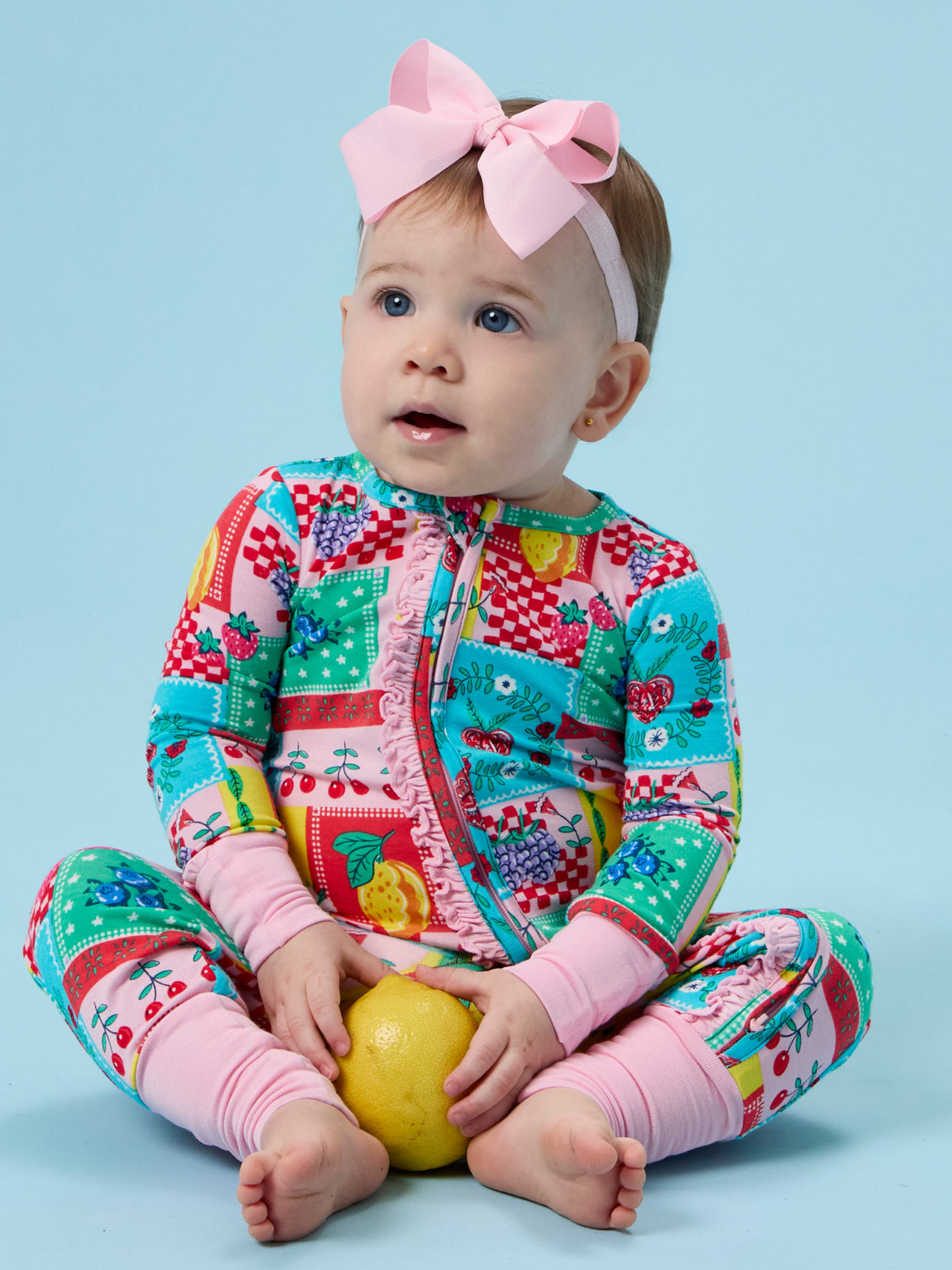 Picnic Party Patchwork Ruffle Pajamas