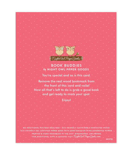 Frisky Purthday Bookmark Birthday Card