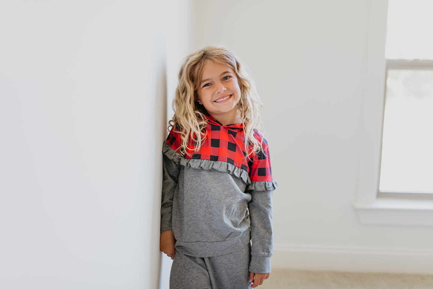 Buffalo Check Ruffle Set