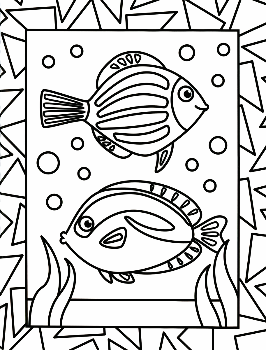 Animals Stained Glass Coloring