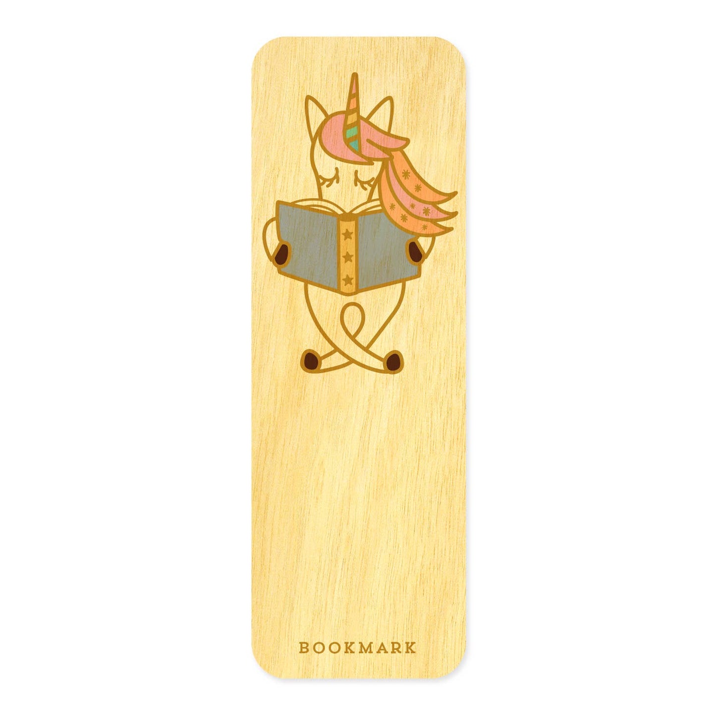 Reading Unicorn Bookmark Birthday Card