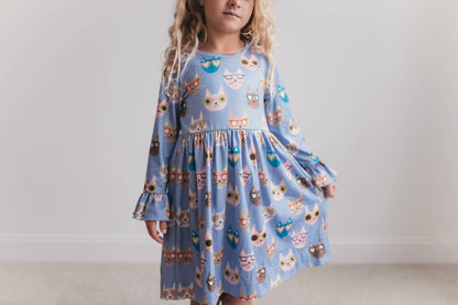 Claire Cat Twirl Dress