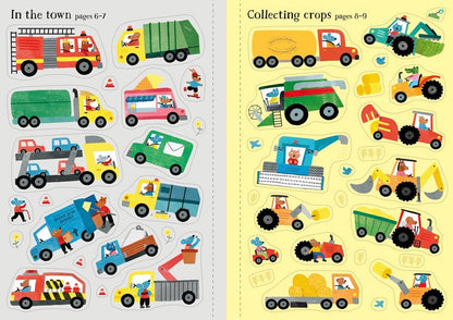 Tractors And Trucks Little First Stickers