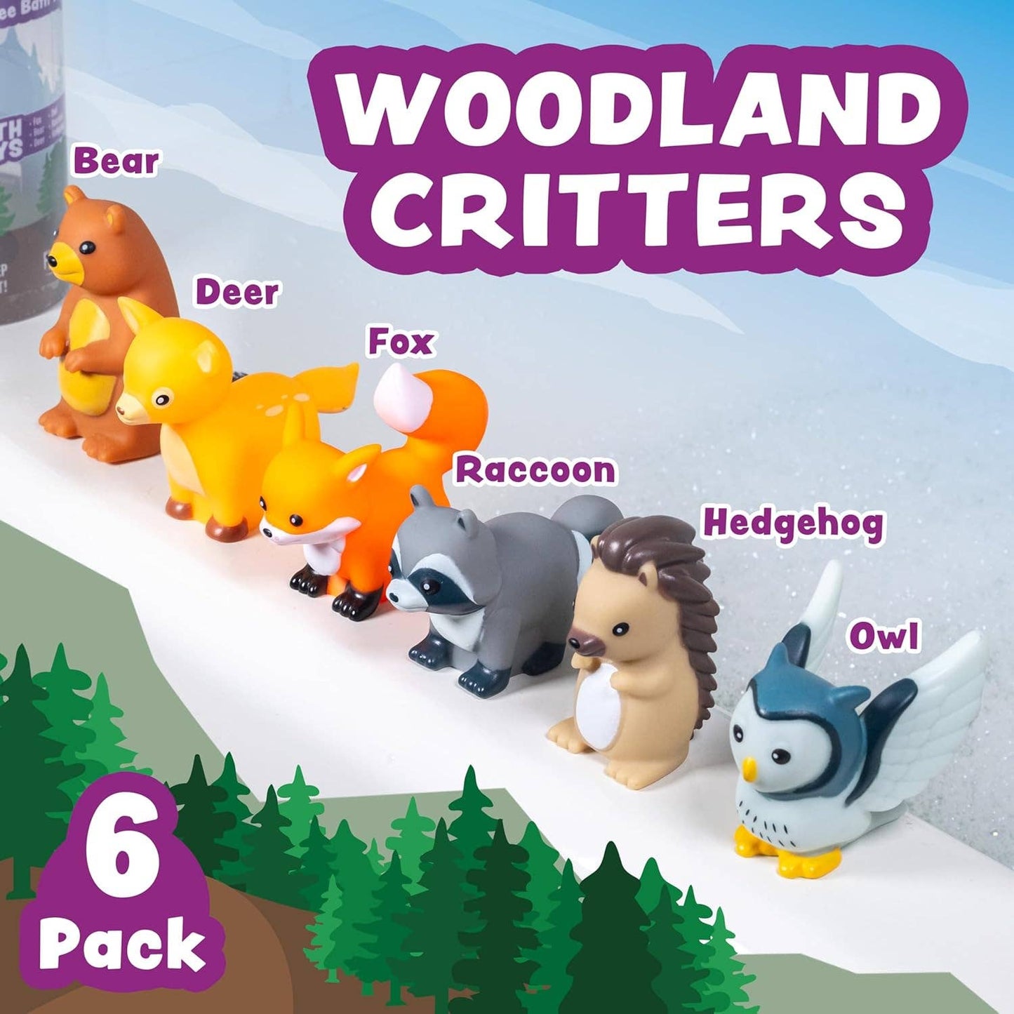 Woodland Animal Bath Toys