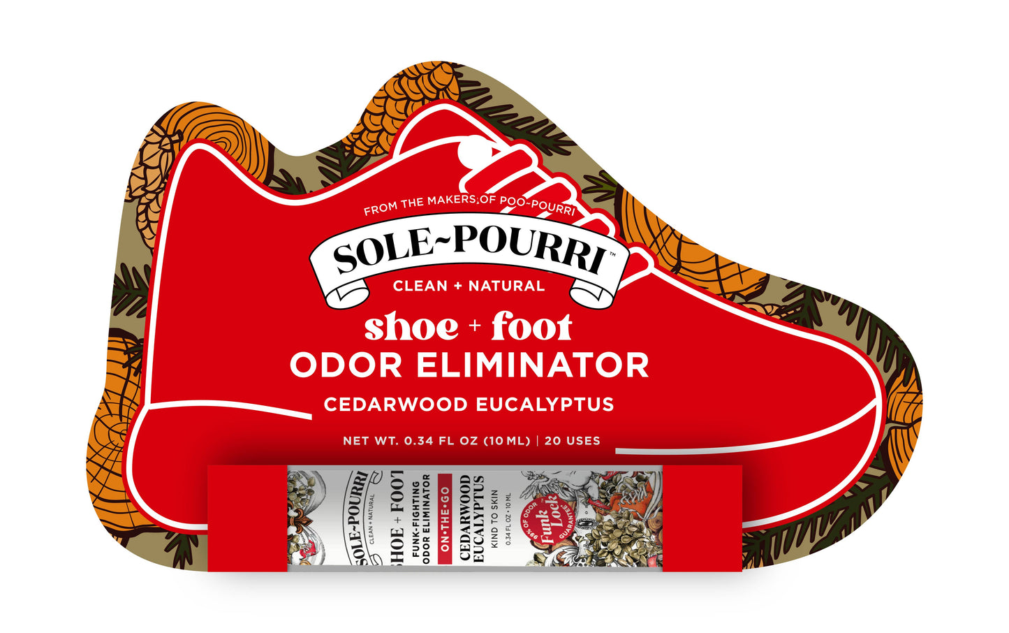 Sole~Pourri Shoe + Foot Odor Spray Cedarwood 10mL