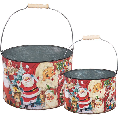 Retro Santa Bucket