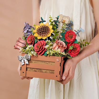 Bloom Box 3D Wooden Flower Puzzle