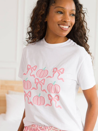 Pumpkin & Bows Tee