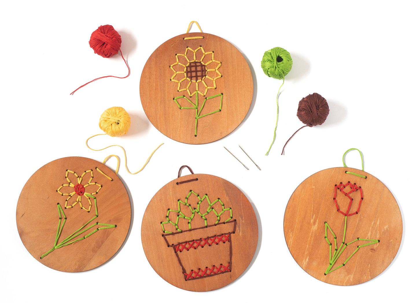 Plants Wooden Embroidery Kit
