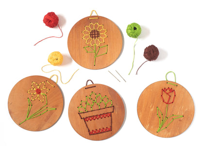 Plants Wooden Embroidery Kit