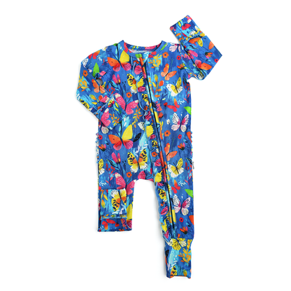 Aurora Butterfly Ruffle Zip
